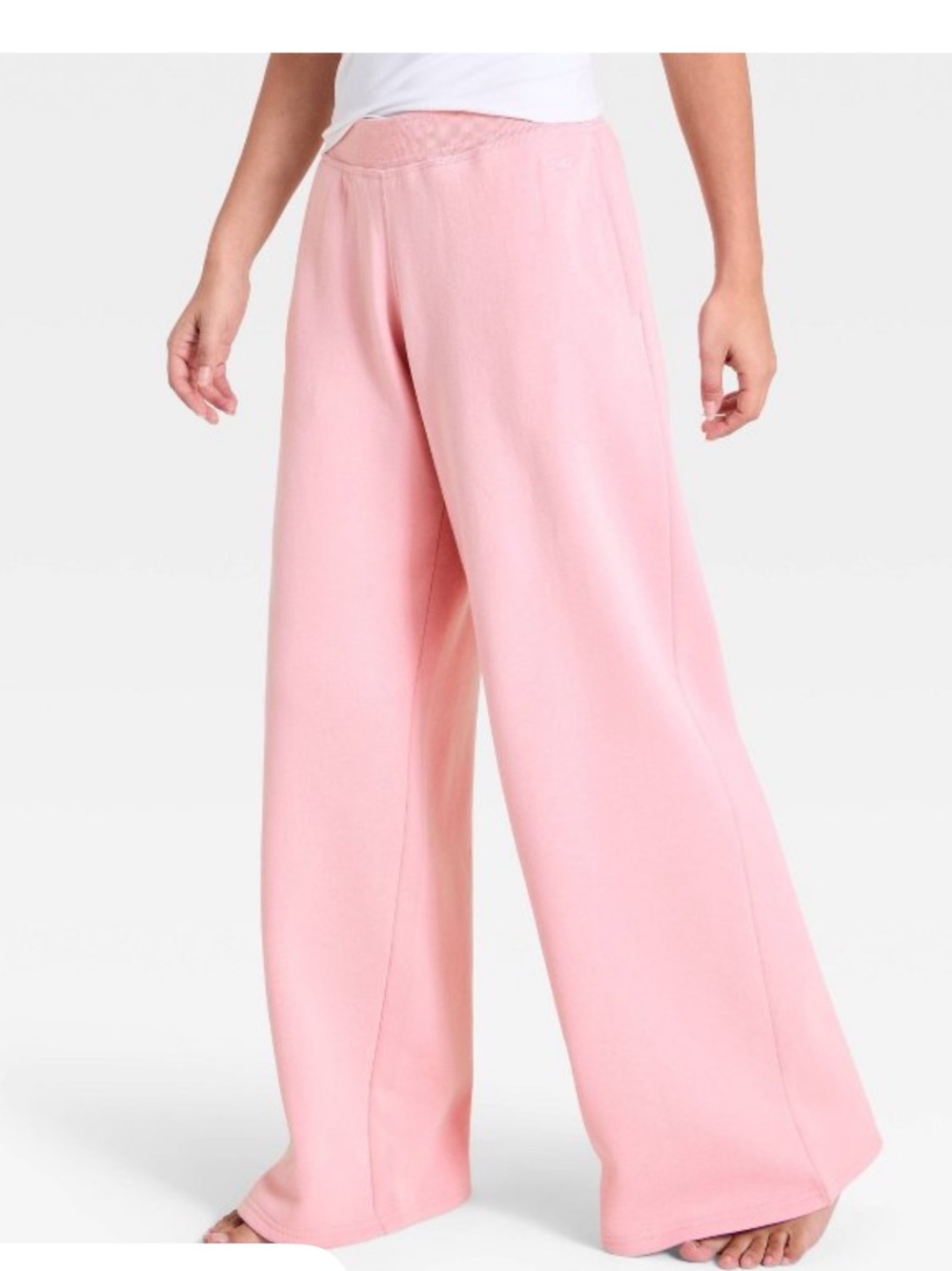Hollister Target Relaxed Wide-Leg Lounge Pants Pink brown
